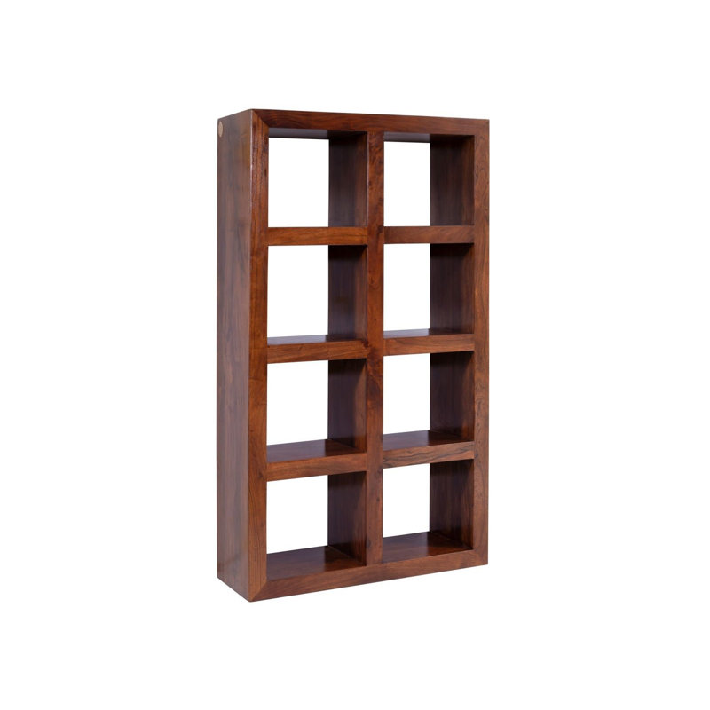 Oxford 174cm H x 96cm W Solid Wood Standard Bookcase, Nougat