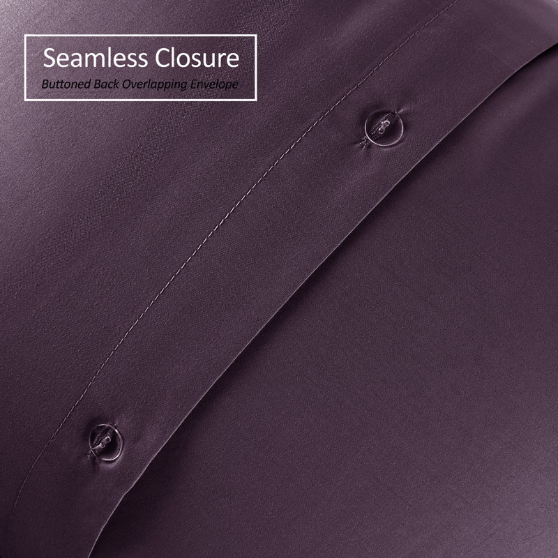 Taie décorative 100% polyester , 18 po x 18 po, Aubergine