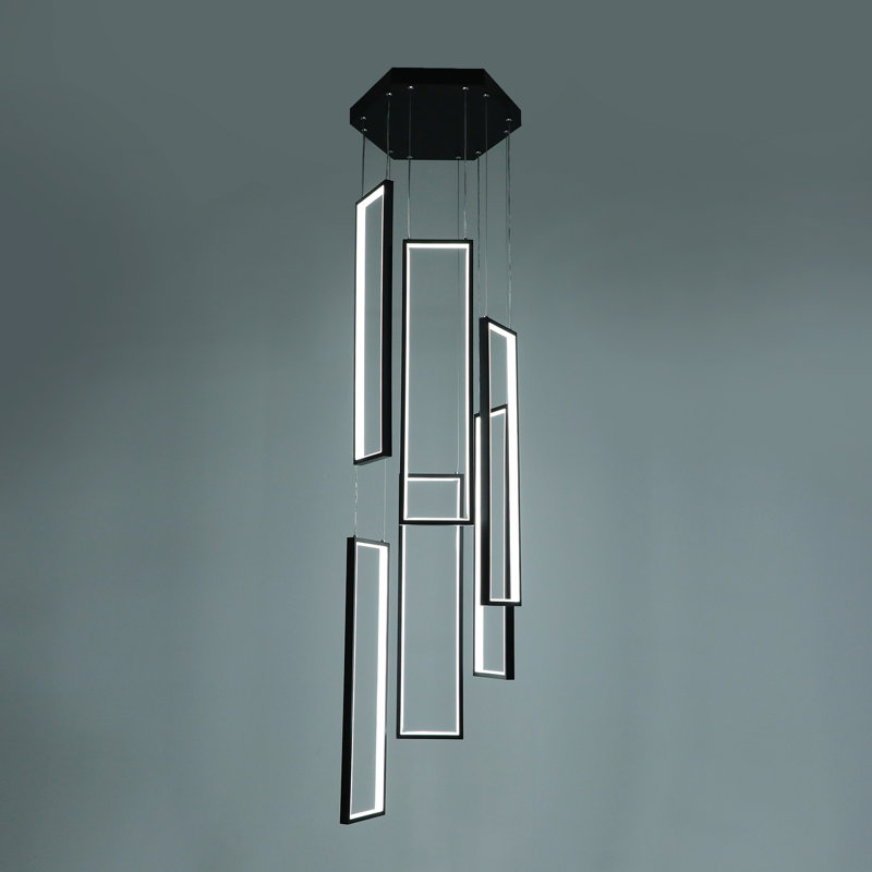Luminaire suspendu lustre 6 lumières Clatterbuck