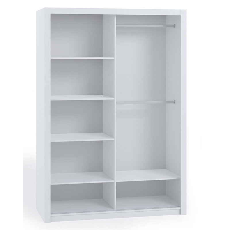 Jemima 2 Door Manufactured Wood Wardrobe, Oak Golden