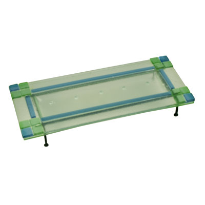 5'' H Glass Fireplace Dish