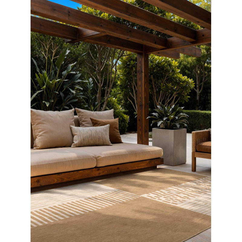 Dequavion Geometric 200cm X 300cm Indoor / Outdoor Area Rug