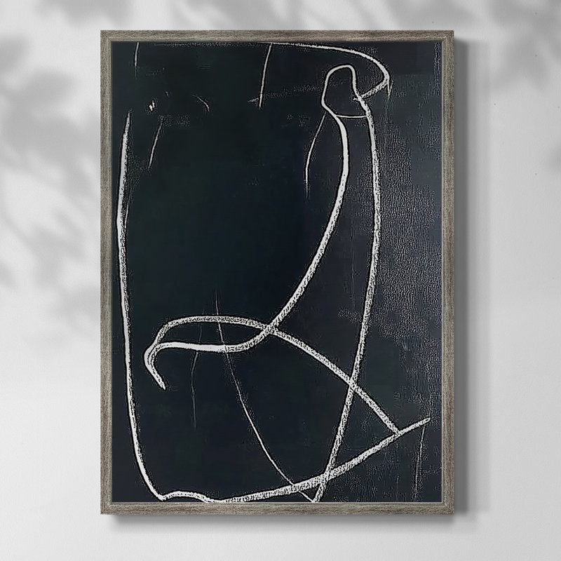 ABSTRACT Series DCX III, reproduction encadrée - bois massif, H 11 po x l 9 po