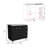 Ferretti Utility Sink With Three Drawers And Double Door Cabinet