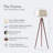 Emma 61 in. Mid-Century Modern LED Energy-Efficient Floor Lamp with Fabric Drum Shade and Tripod Wooden Legs-79261726