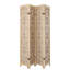 Paravent 4 panneaux pliant, paravent en bois massif avec motif floral sculpté, charnière à 360 ° pour la chambre à coucher-1736487686