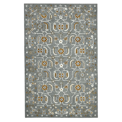 Tapis en laine crocheté à la main Pecos