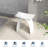 KAKUSIGA 14 inch freestanding solid surface arched bathroom stool