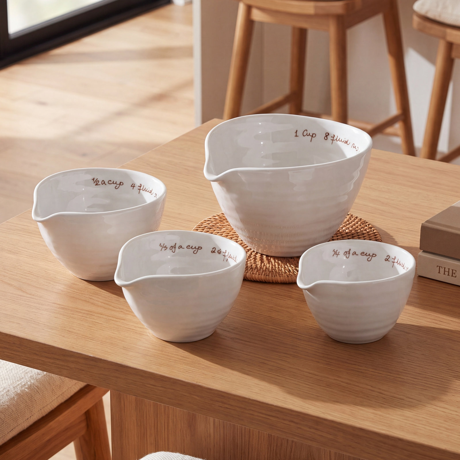 Portmeirion Sophie Conran White Measuring Cups 5.5"