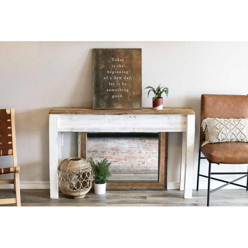 Console en bois massif 46 po Jamilee