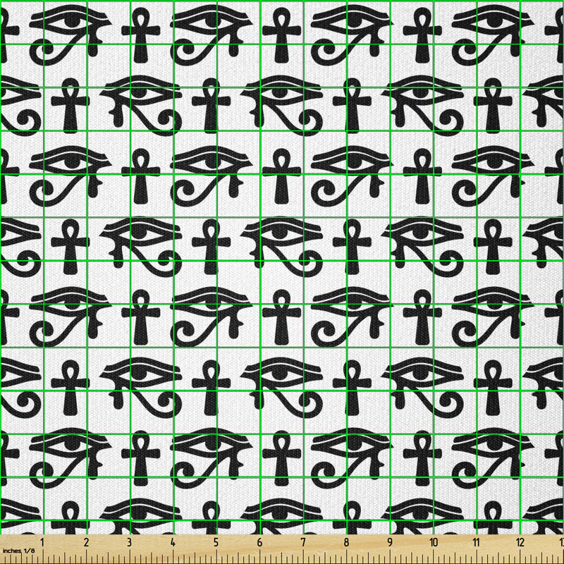Ciceklic Egyptian Hieroglyphic Multi-Purpose Fabric