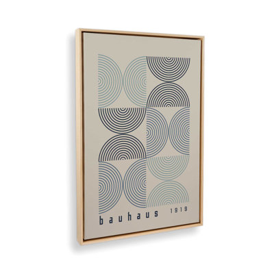 Midnight Bauhaus Composition, reproduction d'art sur toile encadrée