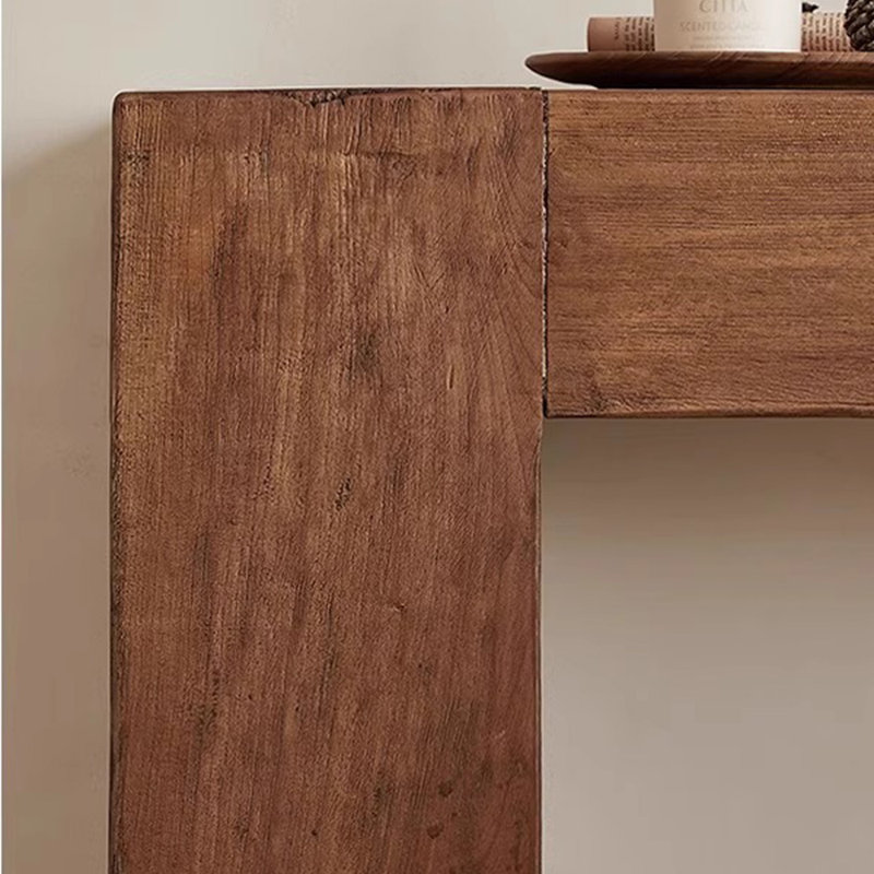 Console moderne et simple en bois massif, H 31,05 po x l 47,2 po x P 11,8 po