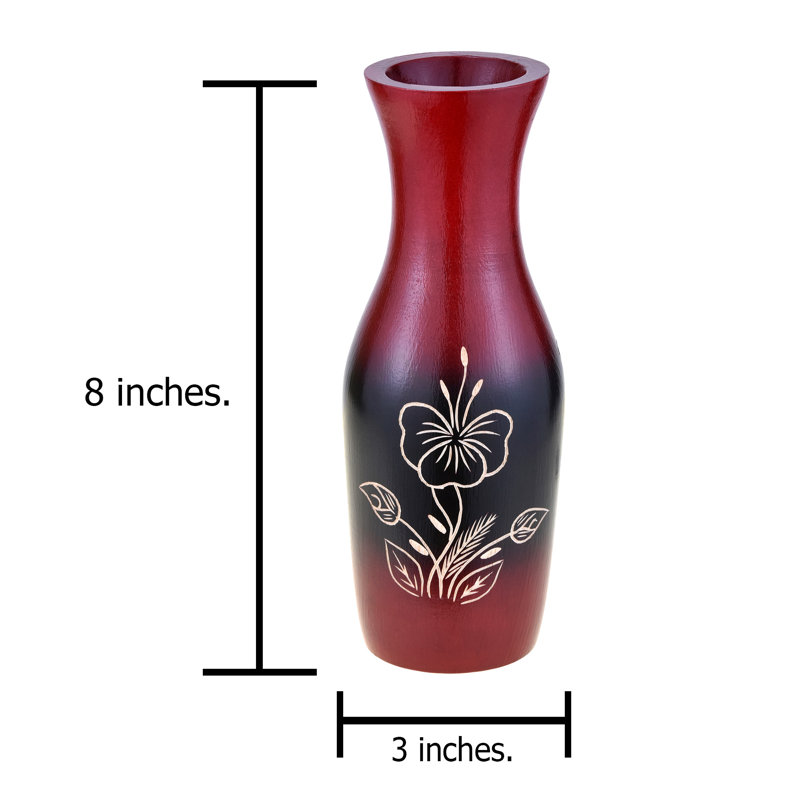Handmade Wood Table Vase