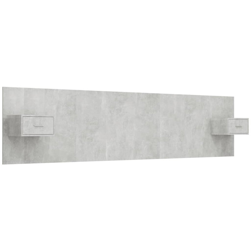 DeJuana Bookcase Headboard, Grey