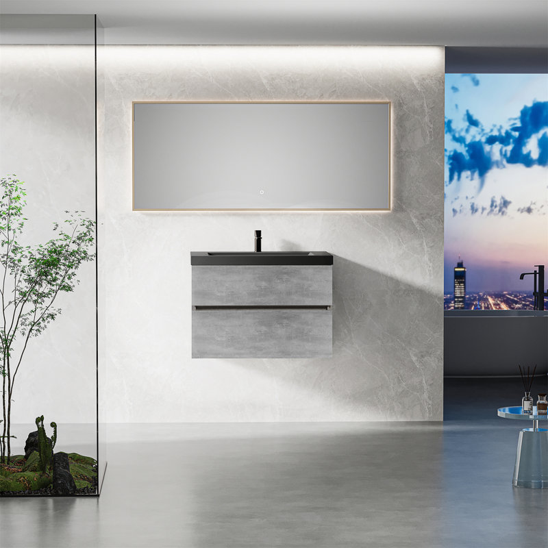 Meuble-lavabo flottant 30 po avec lavabo, 30"