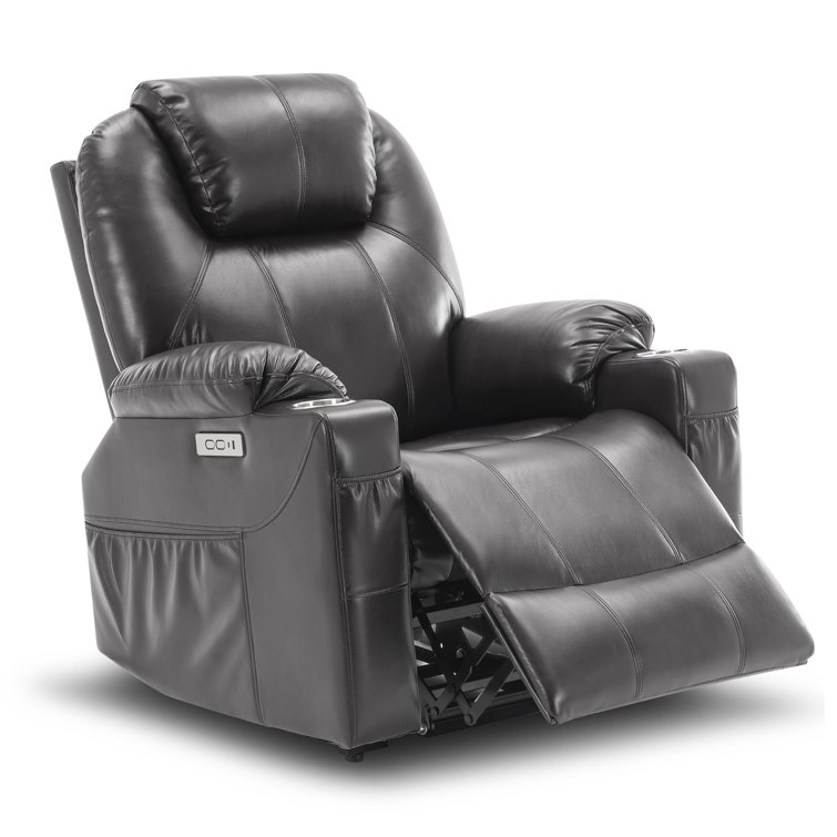 Buchs Leather Power Lift Assist Recliner Chair with Heating and Massage