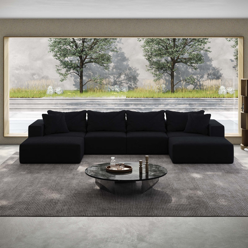 Ensemble de canapé modulaire surdimensionné confortable pour une vie relaxante et élégante