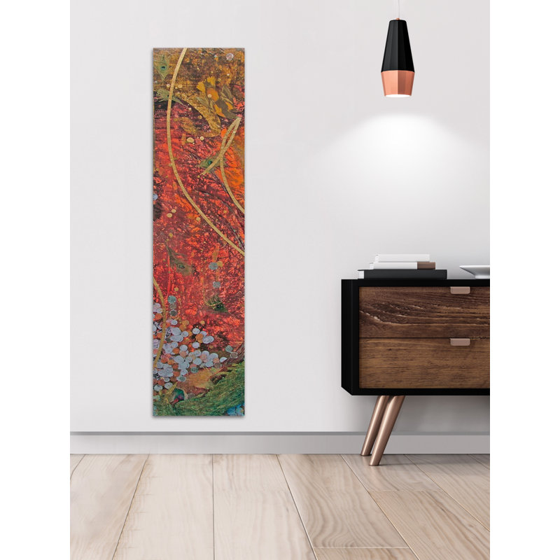 Reproduction d’art panoramique sur toile tendue, « nidification » par tracy silva barbosa, H 40 po x l 10 po