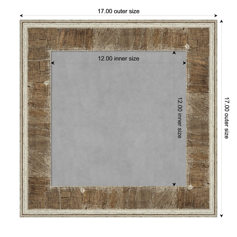 Tableau magnétique Farmhouse Brown, H 17 po x l 17 po
