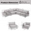Canapé modulaire rembourré 5 pièces Nuccio-131635487