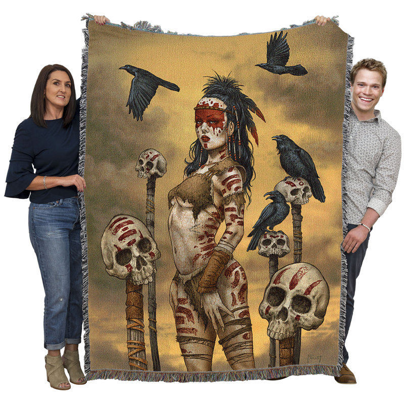 Couverture «Pure Country Weavers» Raven Spirit Warrior avec crânes par Mitch Foust