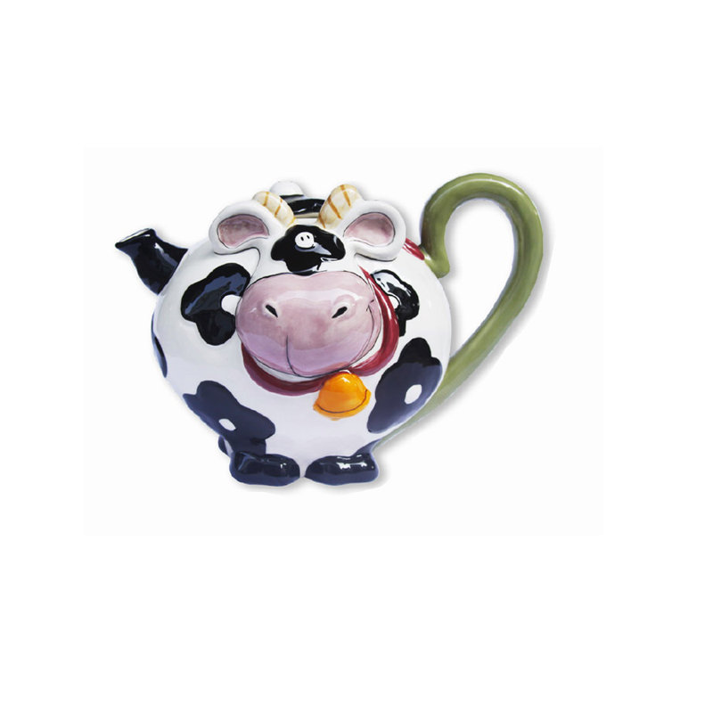 Théière en céramique E vache