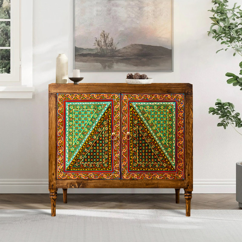 Solid Wood Accent Cabinet