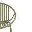 de salle à manger d'extérieur avec table en bois d'acacia et chaises empilables, vert - parfait pour les patios et les événements