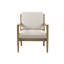 Upholstered accent armchair