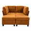 Canapé modulaire en U convertible en forme de U avec rangement, doux, confortable, mousse haute, facile à assembler, aménagement personnalisable, chaise modulaire librement combinable, tissu doux et respirant,