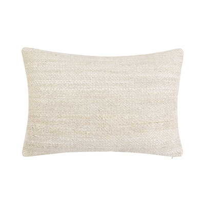Halter Woven Jute Pillow , Ivory