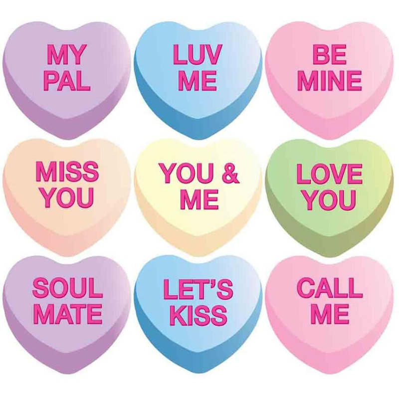Pendaison de coeurs de bonbons suspendus