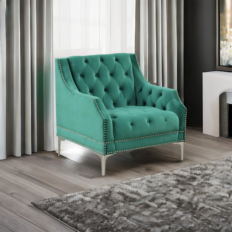 Hannetraud 33,5 de large, 100 % polyester vert