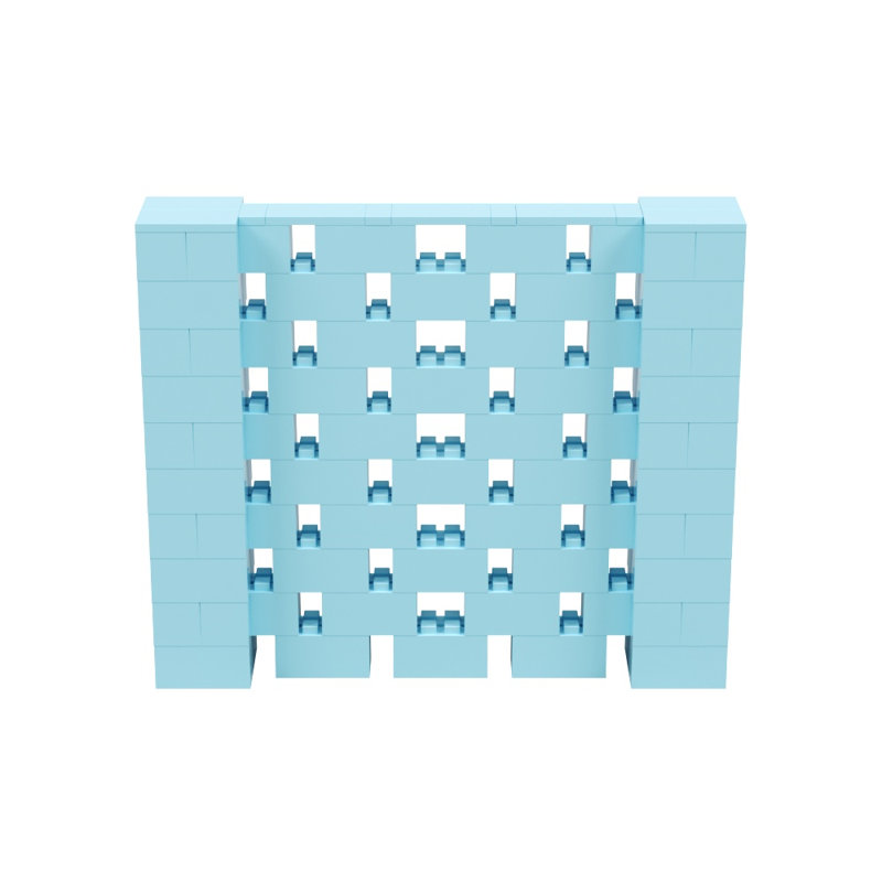 Ensemble mural Everblock, Bleu clair, H 60 po x l 72 po x P 12 po