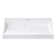 Maho 35.4 in. Rectangular White Composite Granite Stone Console Bathroom Vanity Sink