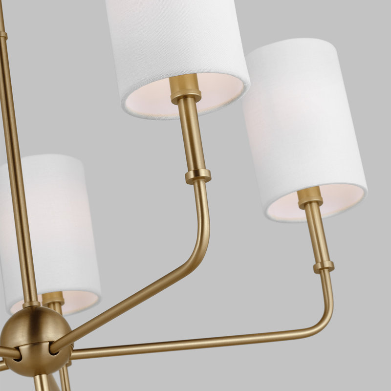 Foxdale 5-Light Chandelier, Satin Brass