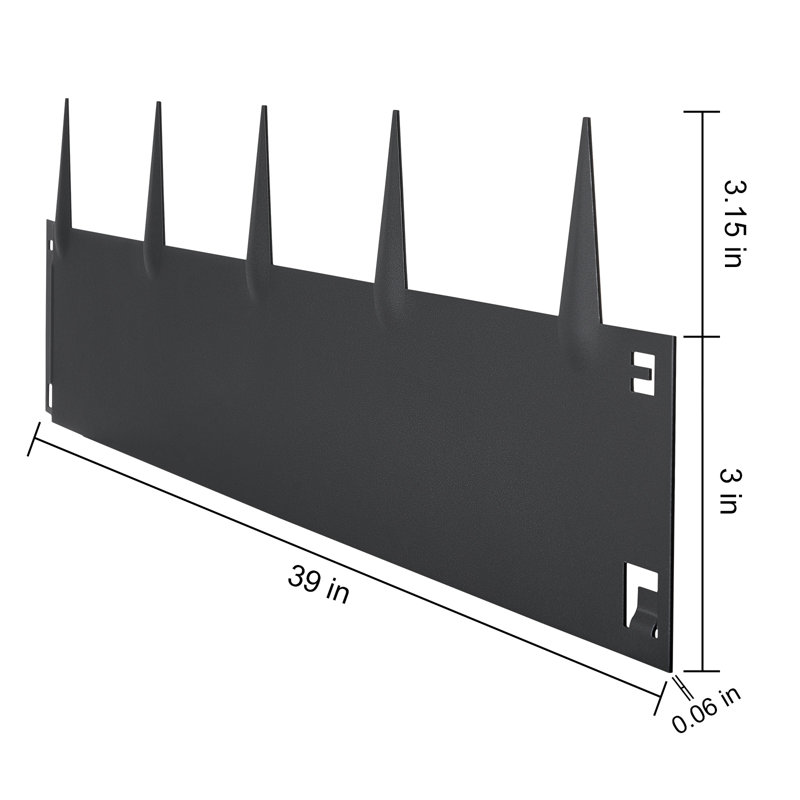 Dark Gray Steel Landscape Edging Border Strips