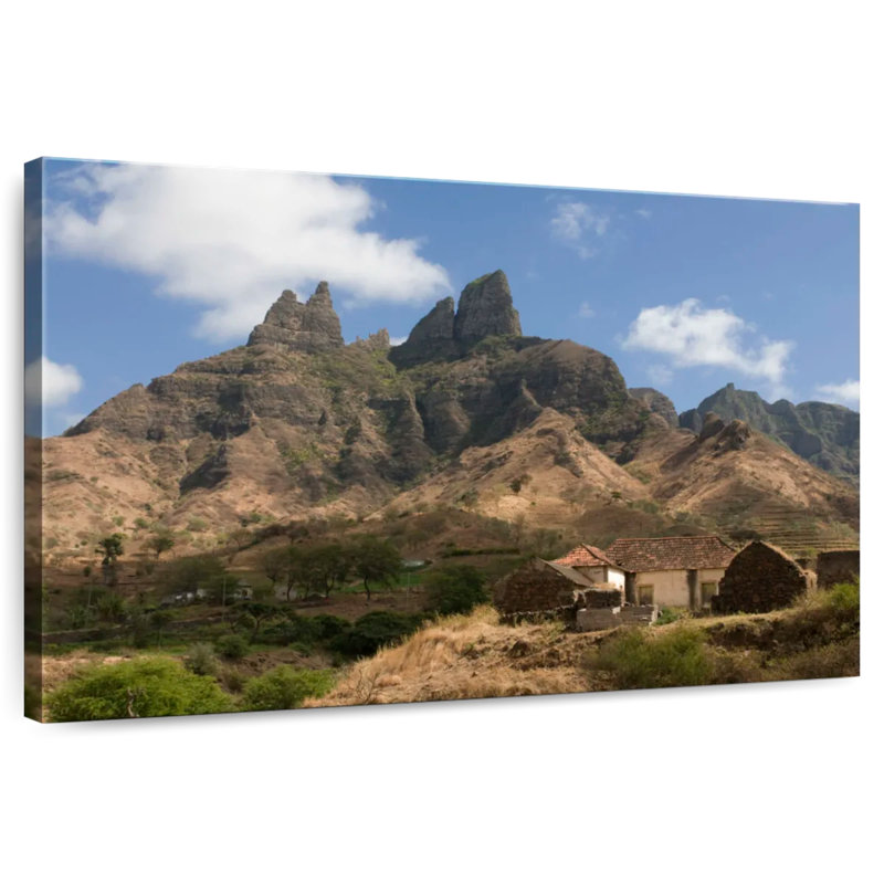 Alvord, Santiago, Cap-Vert, paysage de montagne, H 8 po x l 12 po