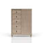 Commode 5 tiroirs finition sable