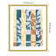«Chequered Cutting I» par Grace Popp, impression sur bois encadrée-109724803