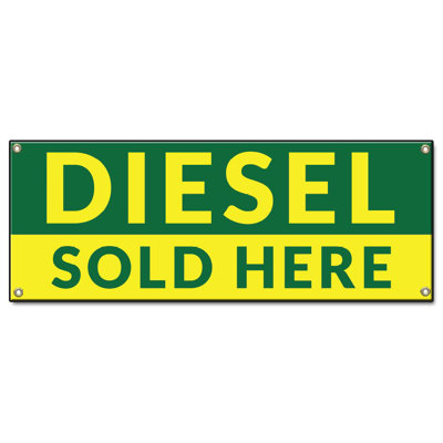 Diesel Sold Here 24" X 72" Banner