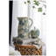 Vase à fleurs 9,4 "H, pichet décoratif en céramique avec motif floral