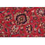 Tapis rouge vintage en laine noué à la main Kashan Lynch - 8 pi 1 po x 10 pi 11 po
