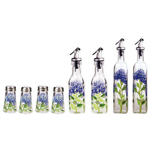Glass Condiment Set