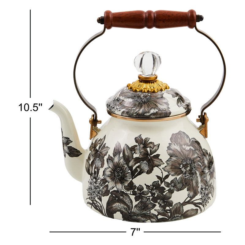 Sterling English Garden 2 Quart Tea Kettle