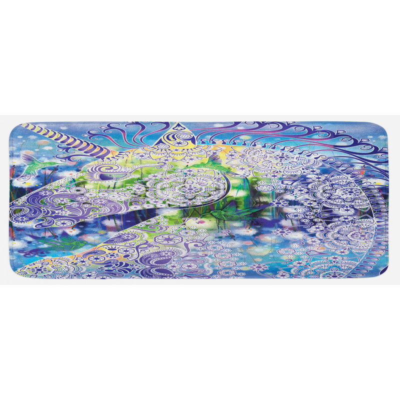 Tapis de cuisine licorne