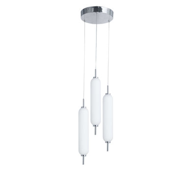 Luminaire suspendu multicolore à 3 lumières Typha
