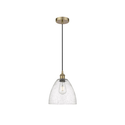 Luminaire suspendu en forme de dôme à 1 lumière Bluford
