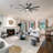 72 Inch Modern Large Design Ceiling Fans With Smart Remote Control 6 Wind Speed DC Motor Black For Living Room-1247058758